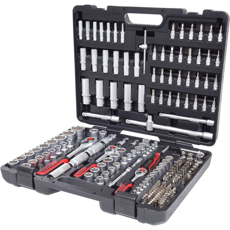 KS Tools tööriistakomplekt 1/4 +3/8 +1/2 Socket Wrench-Set 195-osaline 917.0795