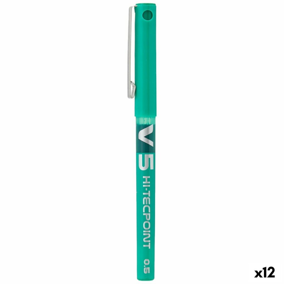 Pilot Vedela tindiga pliiats V-5 Hi-Tecpoint roheline 0,3 mm 12tk