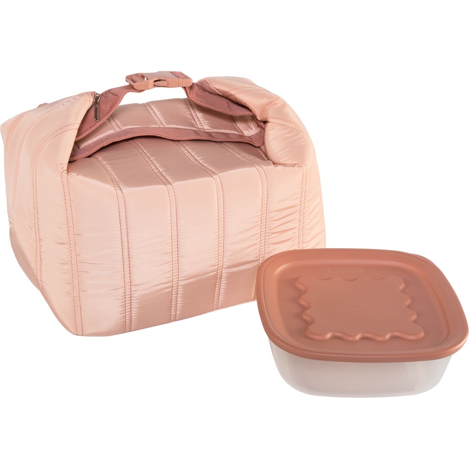 Guzzini termokott Big Thermal Bag and Airtight Container Set Peach Blossom, roosa