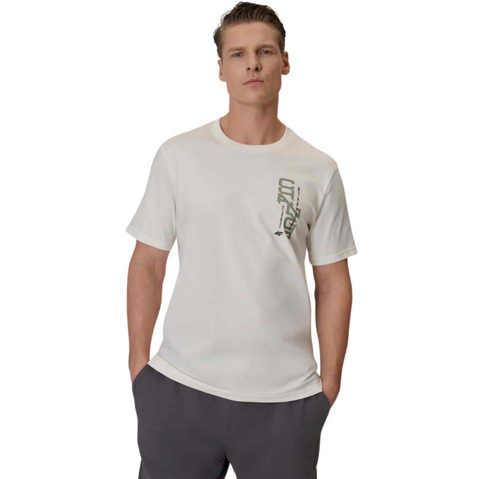 4F T-särk meestele M2665 Kremowa 4FWSS26TTSHM2665 12S suurus L