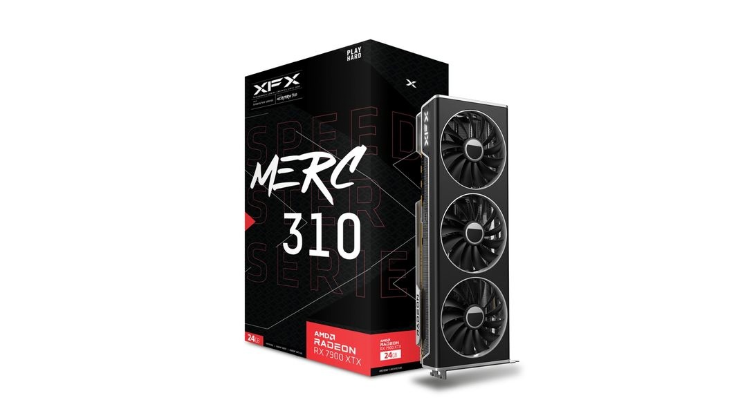 XFX videokaart AMD Radeon RX 7900 XTX Speedster MERC 310 24GB GDDR6, RX-79XMERCB9