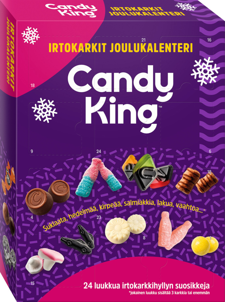 CandyKing advendikalender Advent Calendar 2025, 600g
