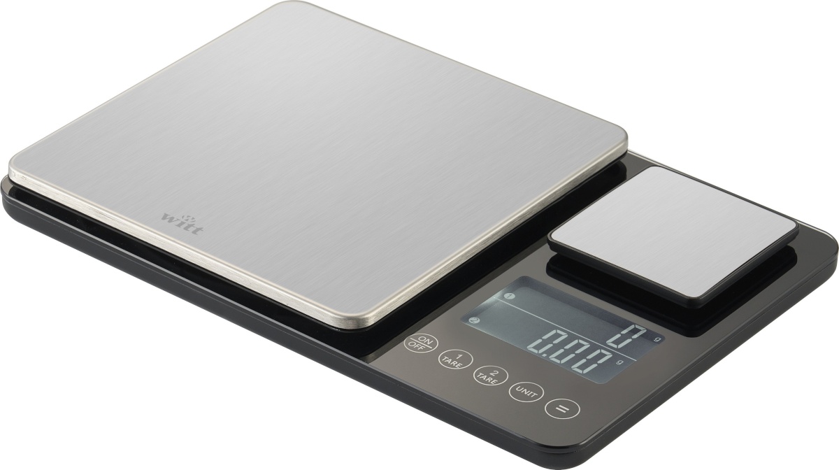 Witt köögikaal Dual Pizza Kitchen Scale, roostevaba teras/must
