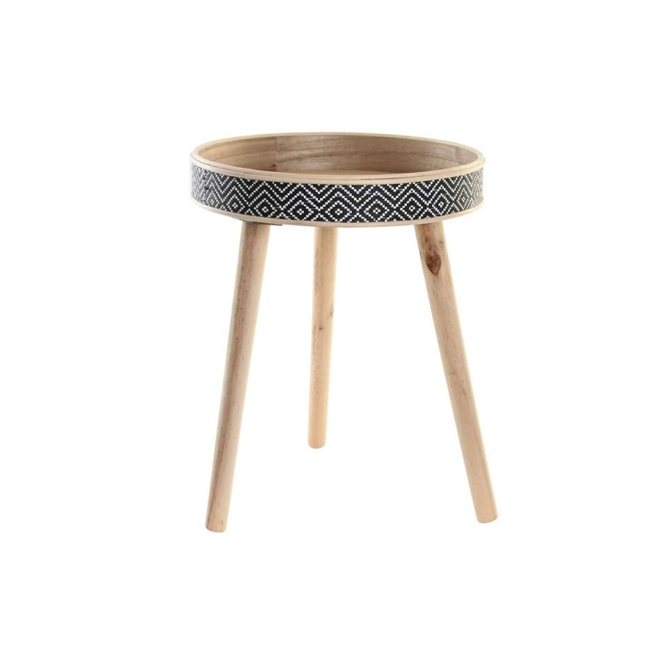 DKD Home Decor kandik naturaalne must Puit (41x41x50cm)