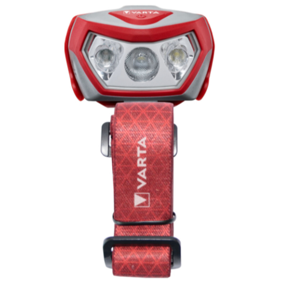 Varta LED pealamp Outdoor Sports H20 Pro, 200lm, punane