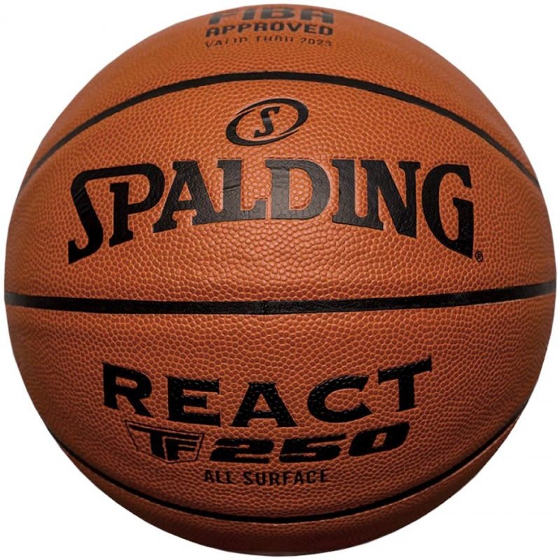Spalding korvpall Basketball React TF-250 Logo Fiba 76967Z 7