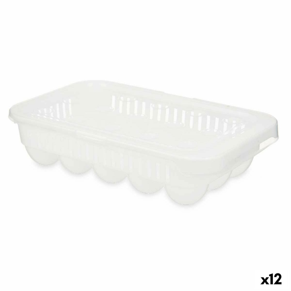 Kinvara Munahoidja valge läbipaistev Plastmass 17,5x7x28,5cm 12 Ühikut