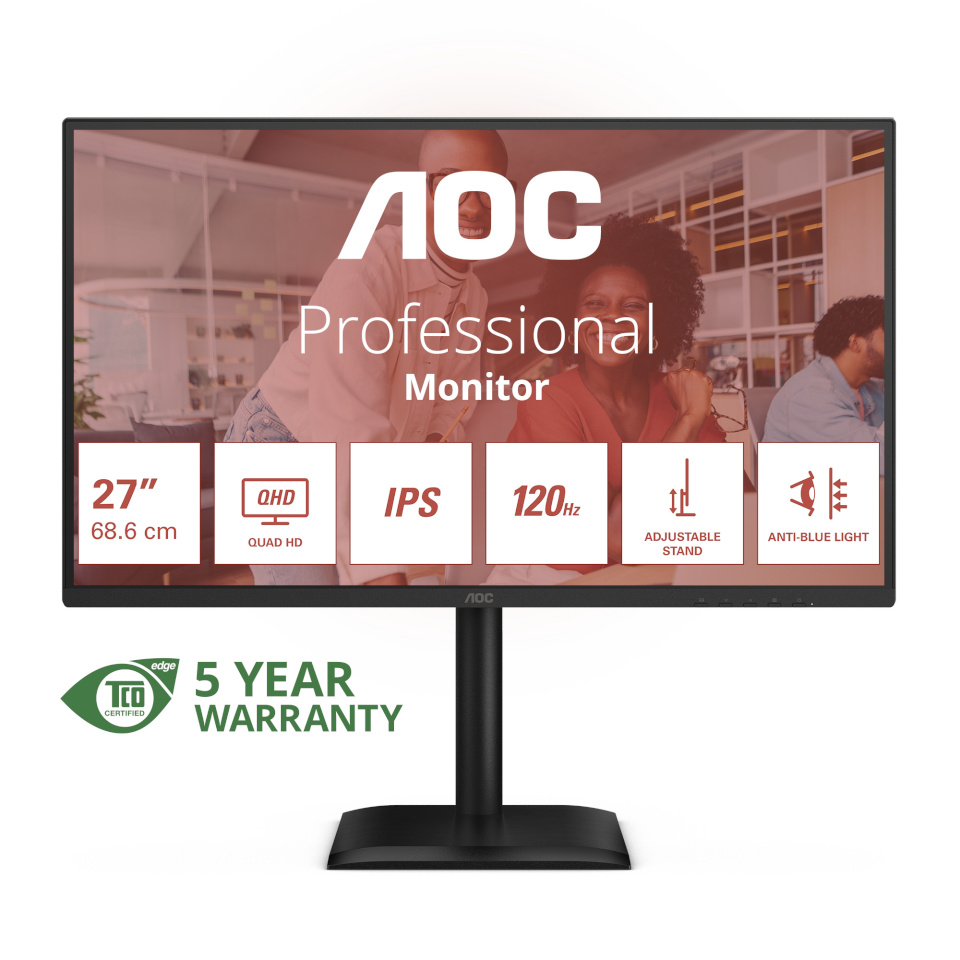 AOC monitor 68,6cm (27") Q27E4U 16:09 HDMI+DP+USB must