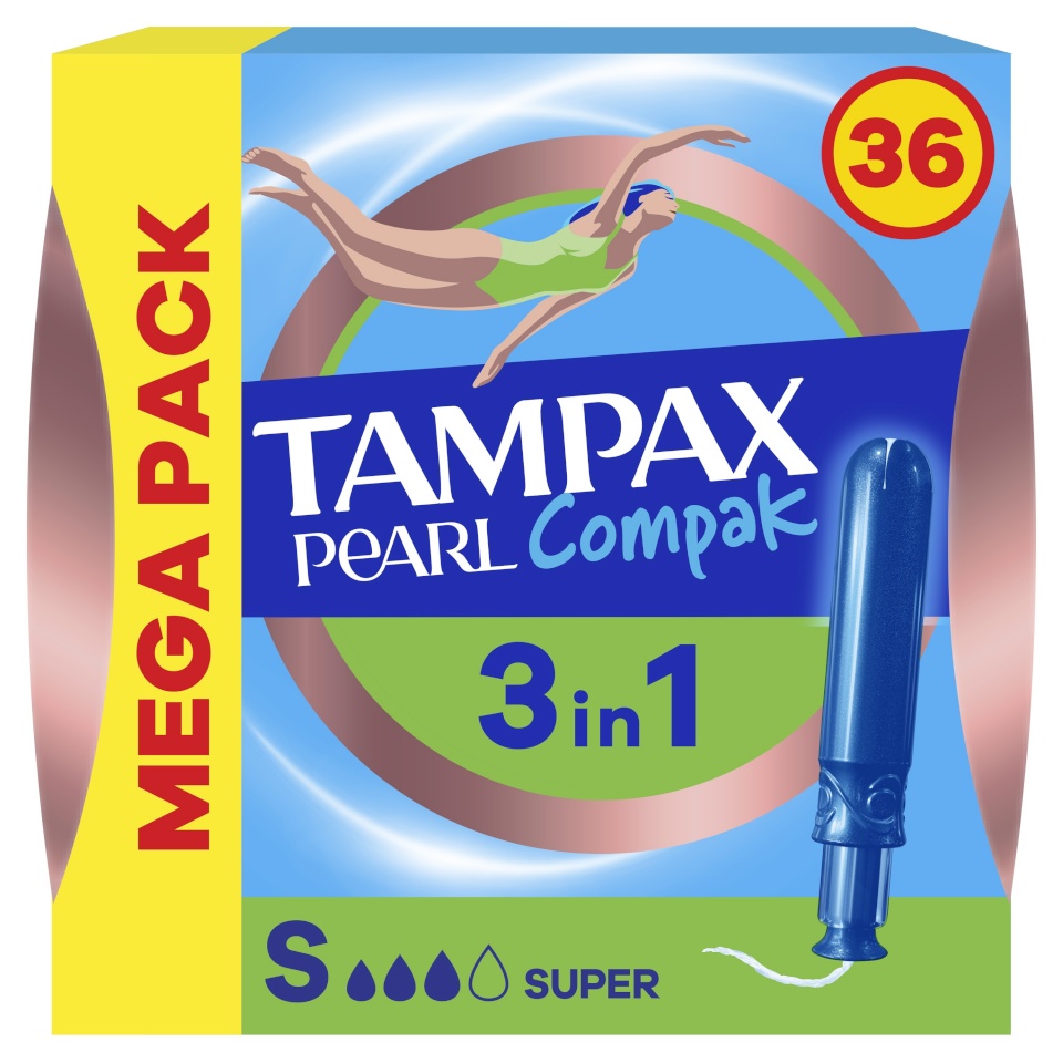 Tampax tampoonid Compak Pearl Super, 36tk