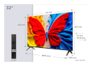 TCL televiisor S59K 32S59K TV 81.3 cm (32") Full HD Smart TV Wi-Fi Metallic