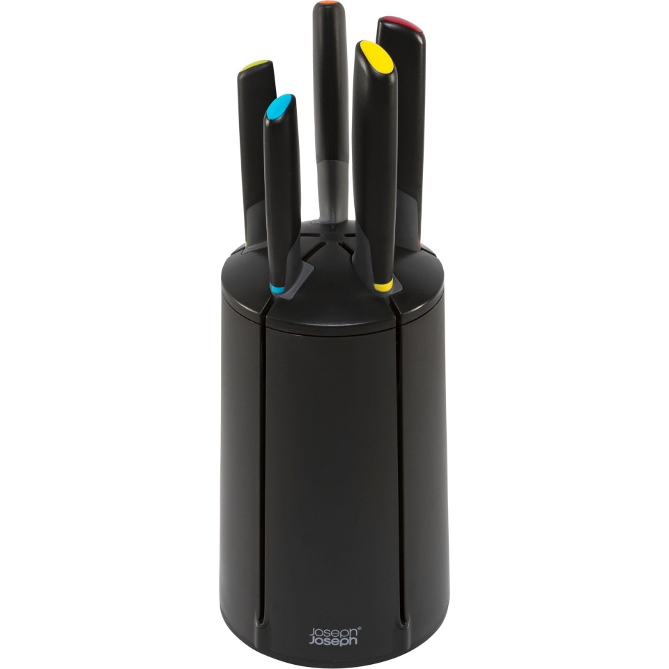 Joseph Joseph kööginuga Joseph Joseph Elevate Knife Block Set 6-osaline must