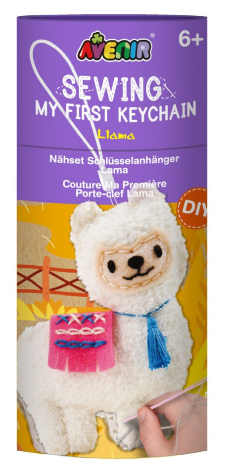 Mg Dystrybucja Set kreatywny Uszyj brelok for kluczy - Lama