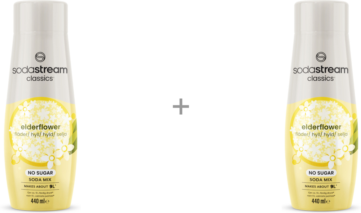 Sodastream Elderflower 440 ml soodakontsentraat, 2-PAKK