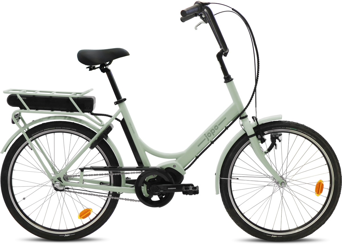 Helkama elektrijalgratas e-jopo, 24", 3-käiguline, roheline