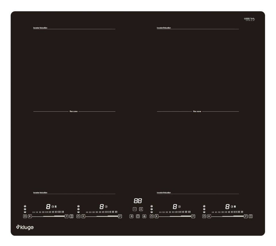 Kluge induktsioonplaat KPI6045BP Induction Hob, must