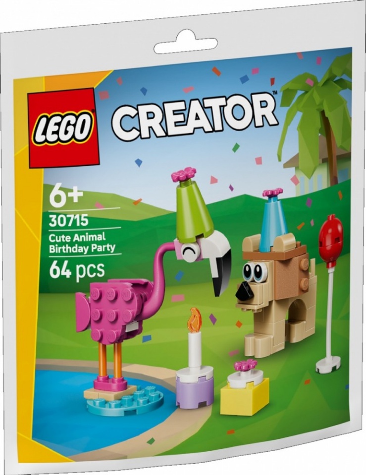LEGO klotsid 30715 Creator Niedliche Tiere Feiern Geburtstag (Polybag)