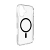 Puro Lite Mag Case Compatible with MagSafe for iPhone 17 - Transparent with Black Ring must / iPhone 17