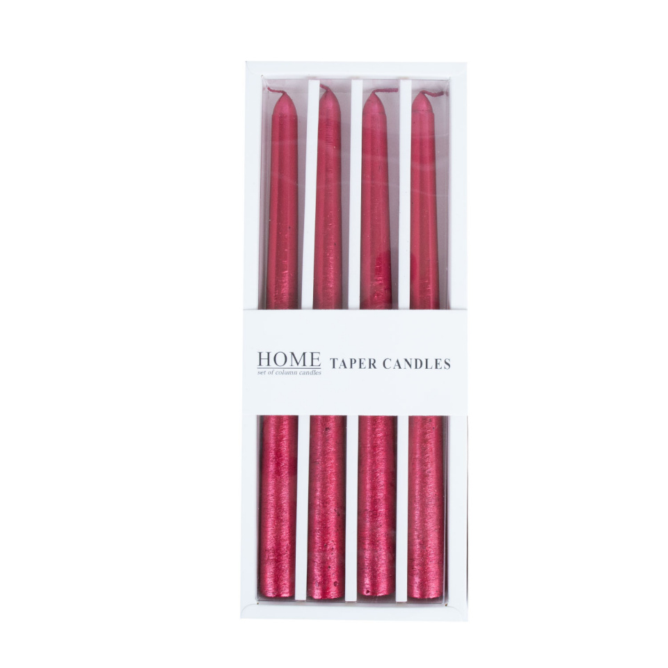 H4Y antiikküünal Carol, 25cm, punane