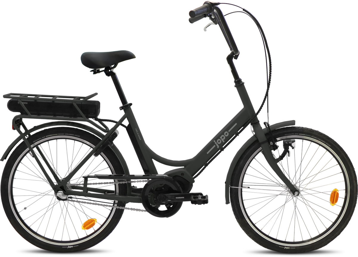 Helkama elektrijalgratas e-jopo, 24", 3-käiguline, must