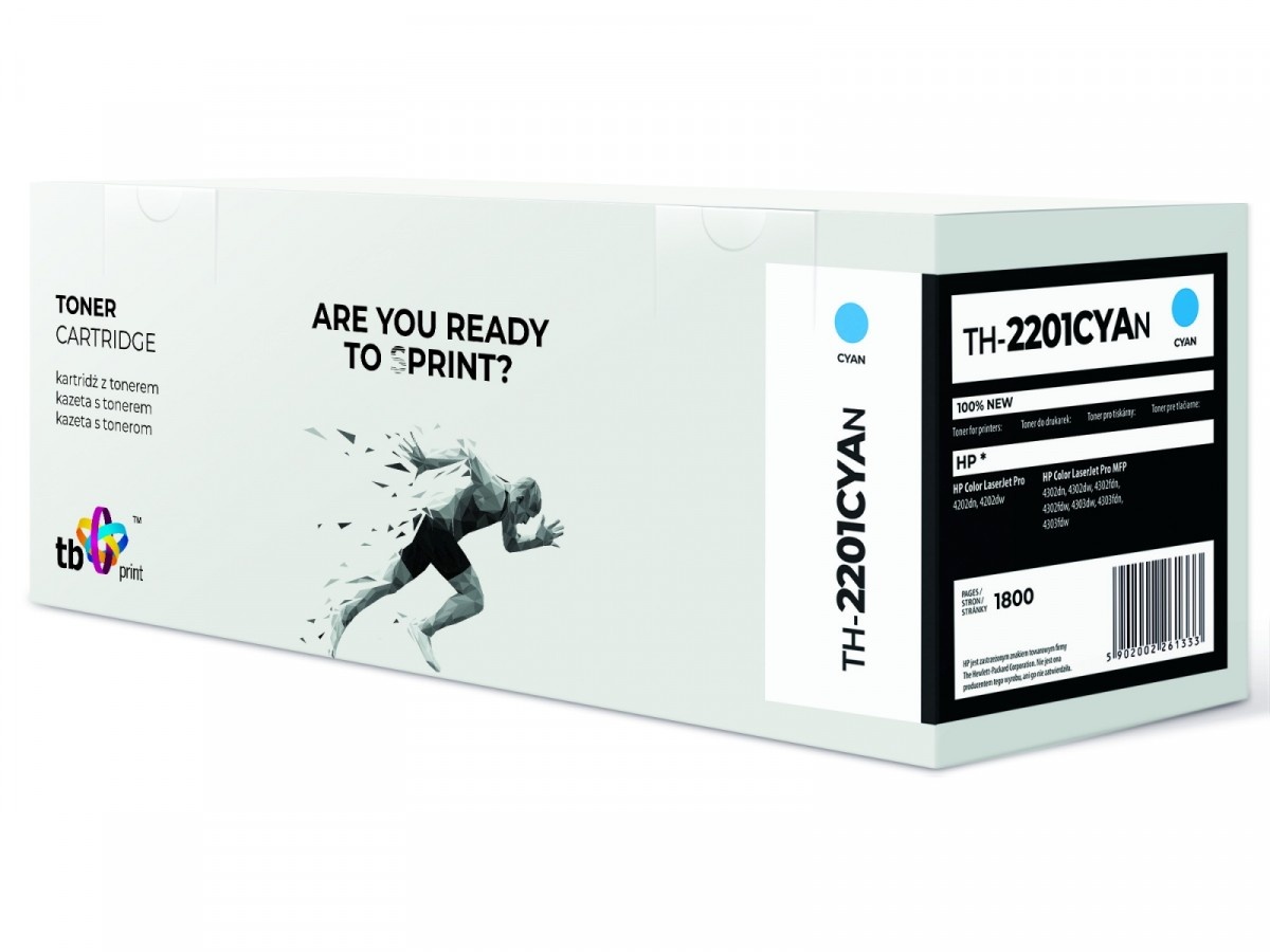 TB Print tooner for HP Color LaserJet Pro 4202 W2201A TH-2201CYAN 100% new cyan