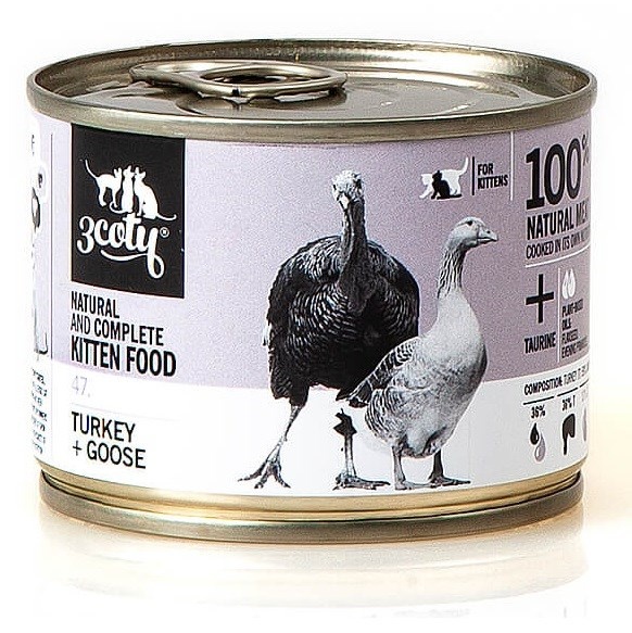 3coty kassitoit 47. Turkey and Goose for Kittens, 180g