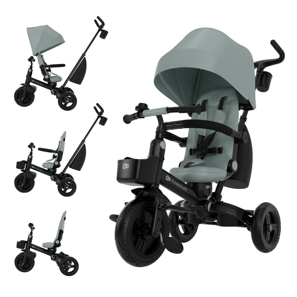 KINDERCRAFT kolmerattaline AVEO 2 Plus, roheline, KRAVEO02GRE0000