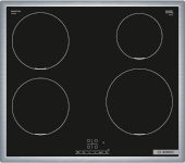 Bosch pliidiplaat Hob PIE645BB5E Series 4 Induction, Number of burners/cooking zones 4, Touch, Timer, must