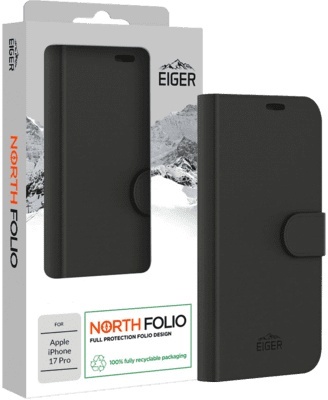 Eiger kaitsekest North Folio Case iPhone 17 Pro must
