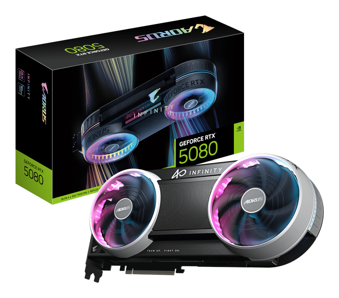 Gigabyte videokaart nVidia GeForce AORUS RTX 5080 INFINITY 16G