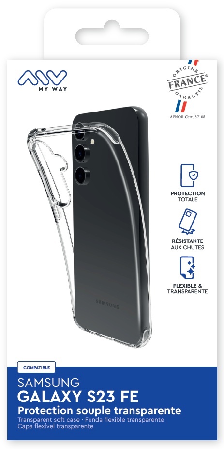 Myway kaitsekest Samsung Galaxy S23 FE France Soft My Way Transparent