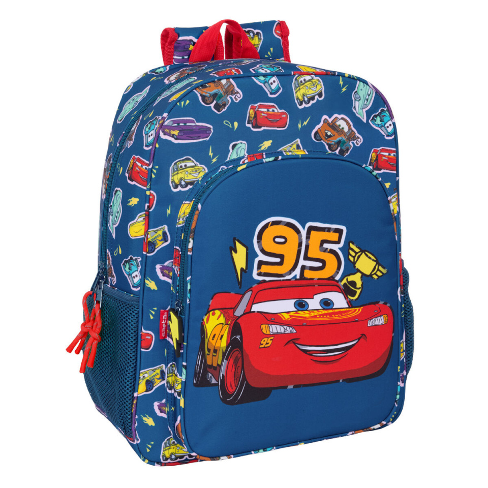 Disney seljakott Racing meresinine 33x42x14cm