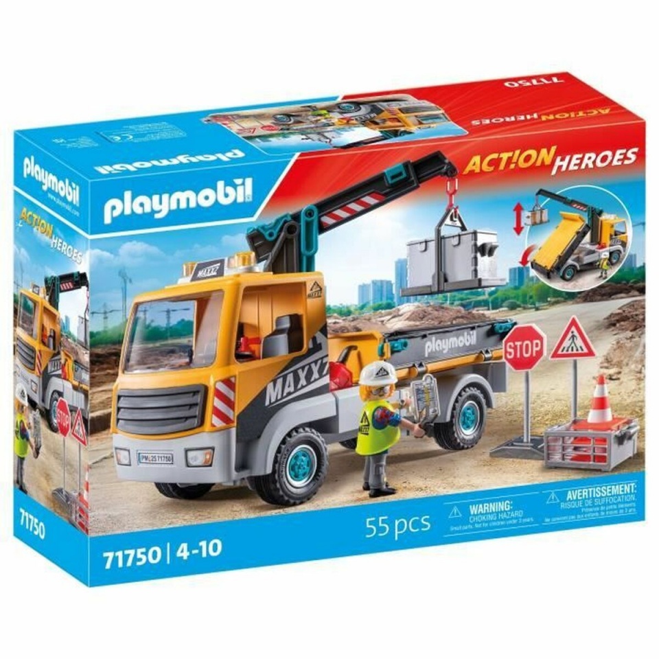 Playmobil kraanaga veoauto 71750 sinine