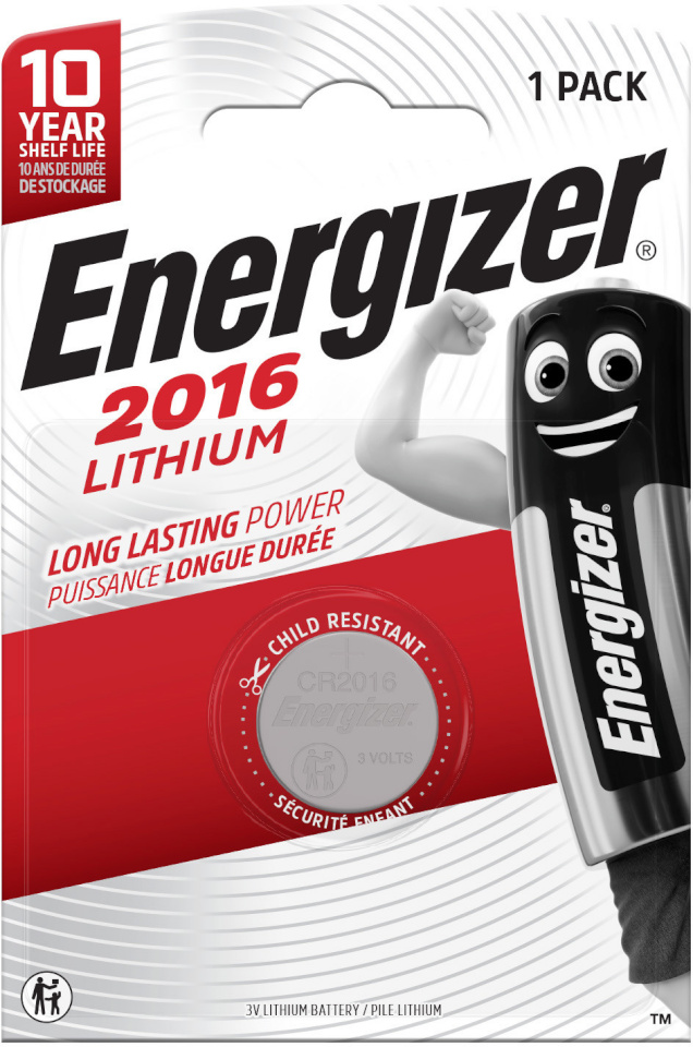 Energizer patarei Energizer Lithium CR2016 BP1