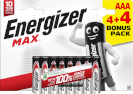 Energizer patarei Energizer Max Alkaline AAA CHP8 4+4