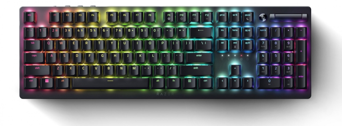 Razer klaviatuur Gaming Keyboard Deathstalker V2 Pro RGB LED light, US, Wireless, must, Optical Switch