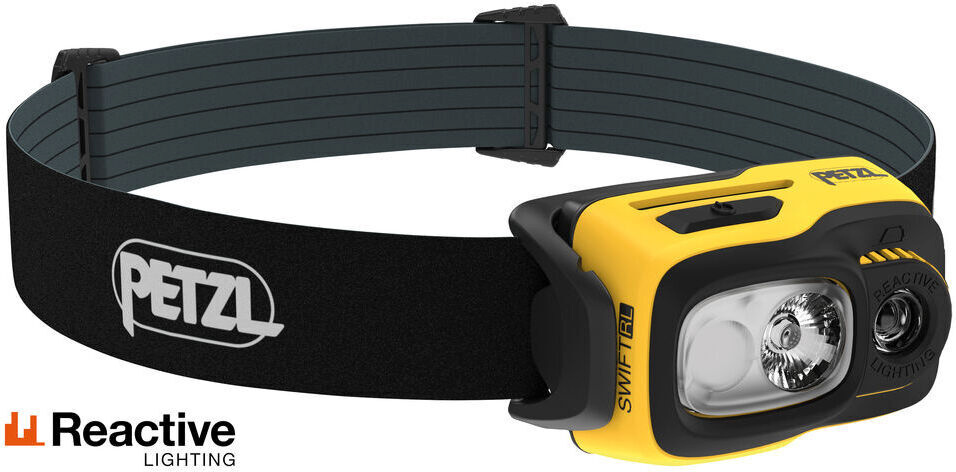 Petzl pealamp Swift RL Headlamp, must/kollane