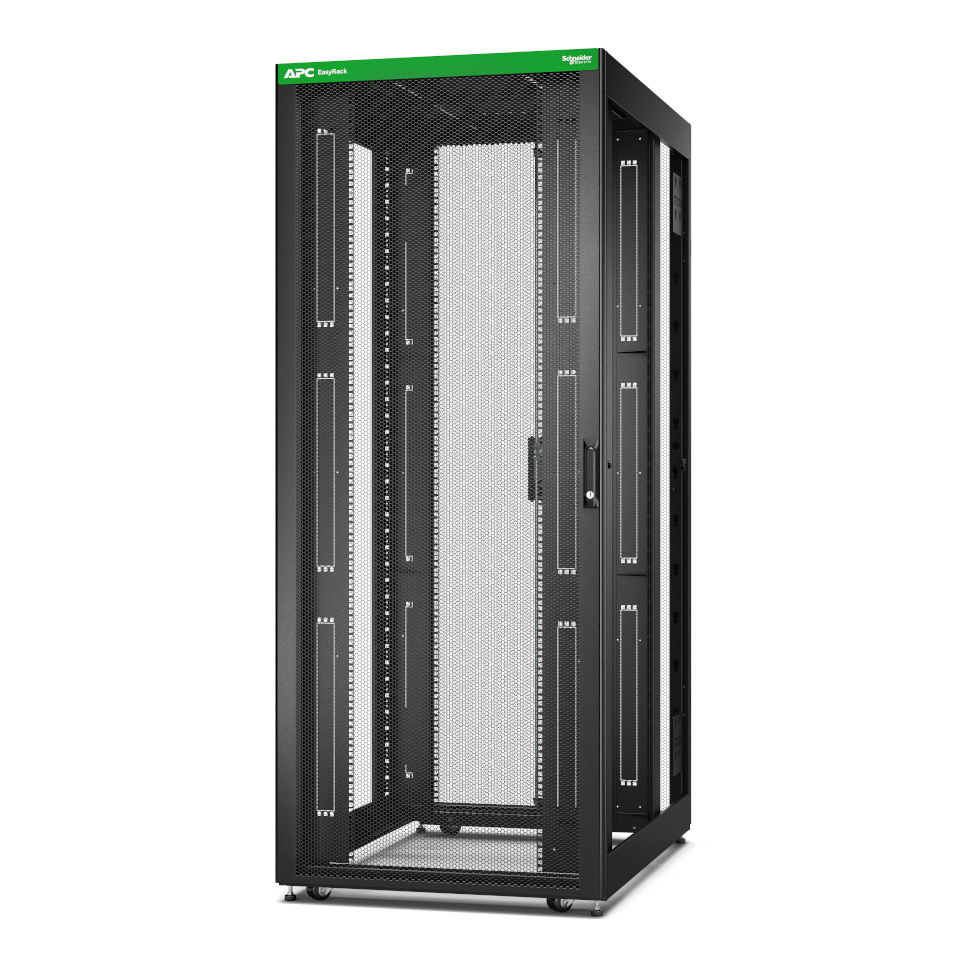 APC Easy Rack 800mm/42U/1200mm , with Roof, castors, feet and 4 Brackets, No Side panels, must | Schneider Electric