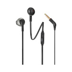 JBL juhtmega kõrvaklapid Tune 205 In-Ear Headphones, must/hõbedane