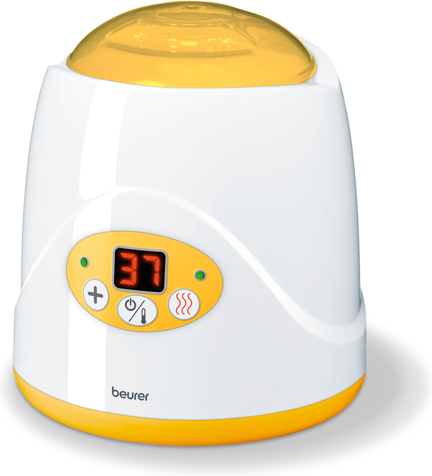 Beurer lutipudeli ja beebitoidu soojendaja, Baby Food And Bottle Warmer BY 52 White/Yellow, valge/kollane