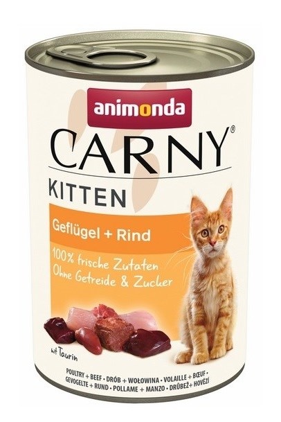 Animonda kassitoit Carny Kitten Beef with Poultry, 400g
