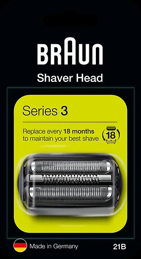Braun varutera Series 3 21B Shaving Head, 1tk