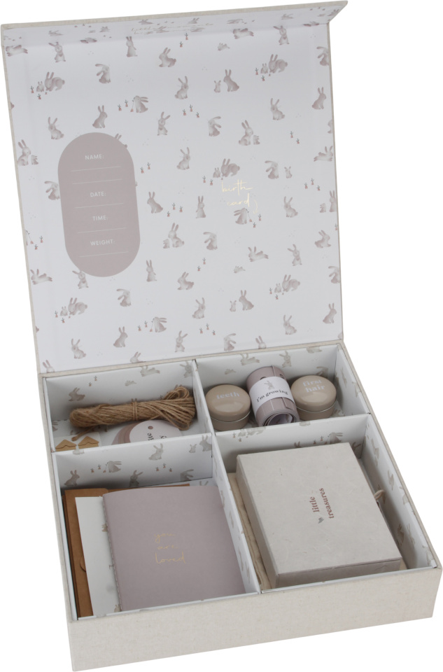 Little Dutch mälestuskarp Baby Bunny Baby Keepsake Box, beež