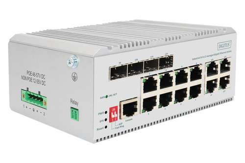 Digitus Indust 8port Switch L2manage