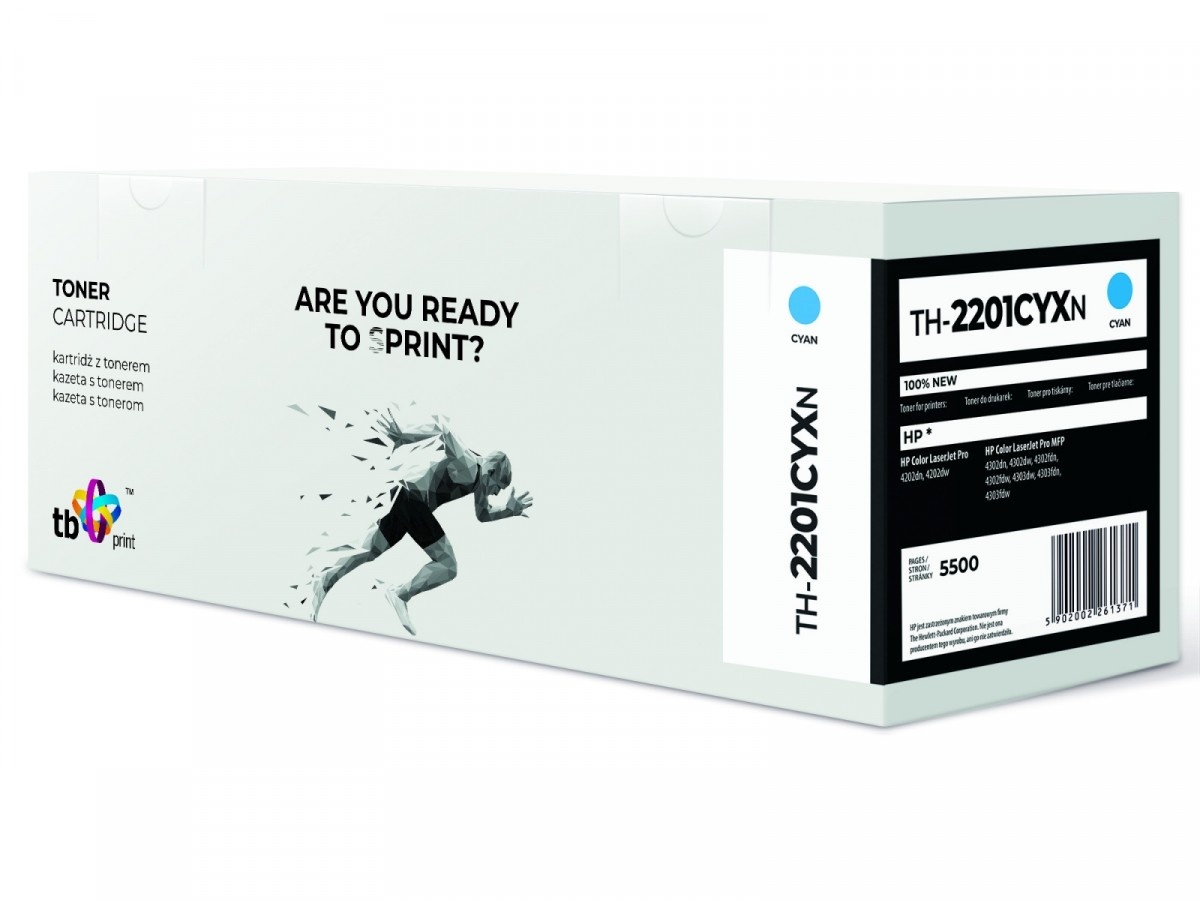 TB Print tooner for HP Color LaserJet Pro 4202 W2201X TH-2200CYXN 100% new cyan