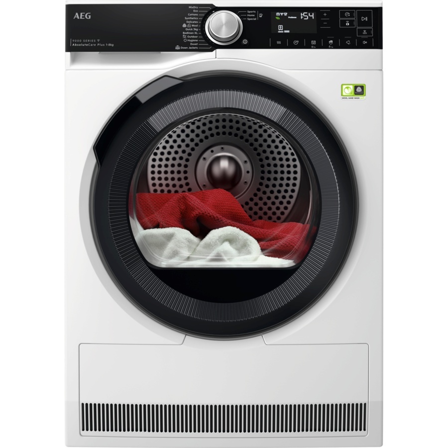 AEG kuivati TR9586CE Series 9000 AbsoluteCare® Plus Dryer, 8kg, A+++, valge