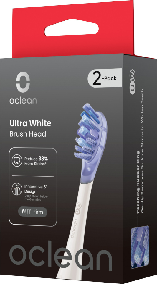 Oclean lisaharjad Ultra White Brush Heads, 2tk, valge