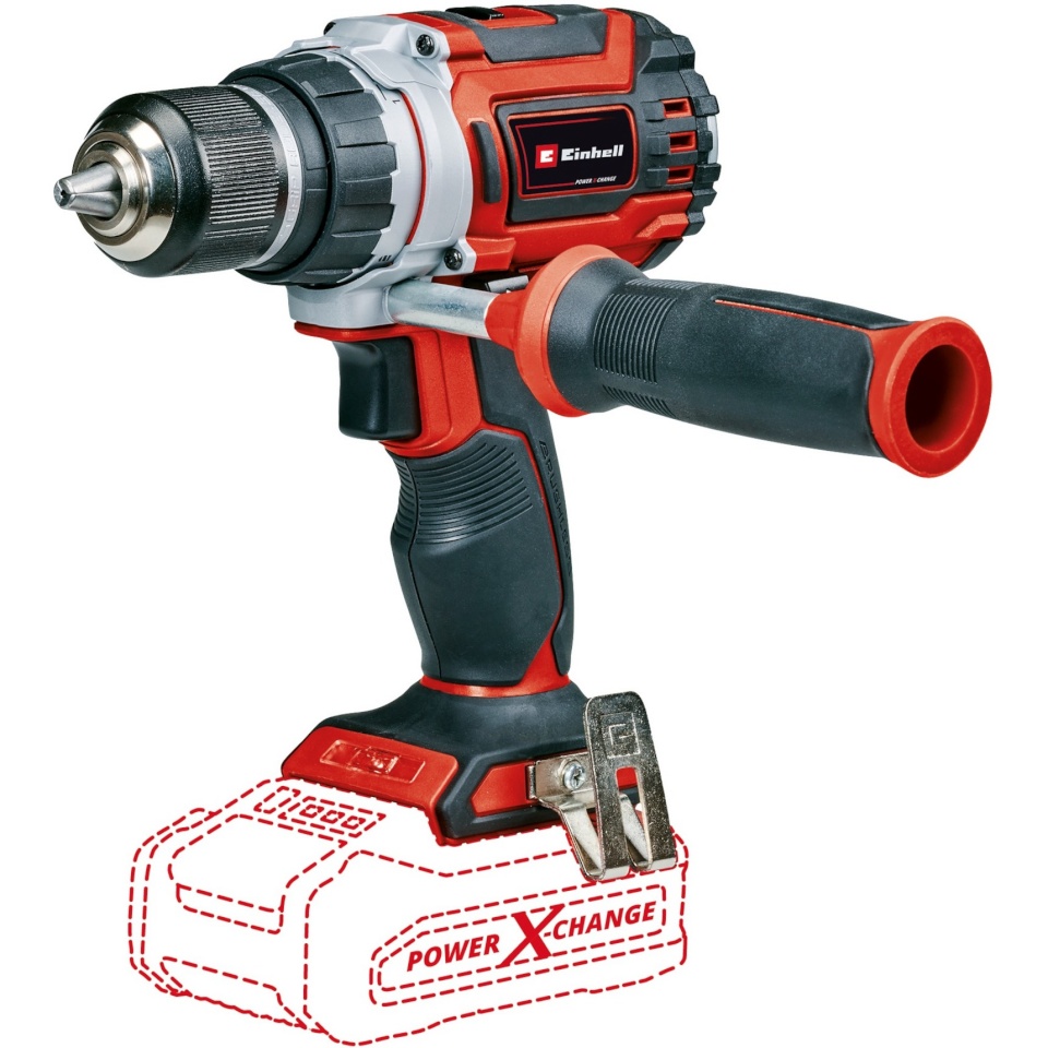 Einhell akutrell 4514210 Professional Cordless Drill/Driver TP-CD 18/60 Li BL - Solo, 18V, punane/must