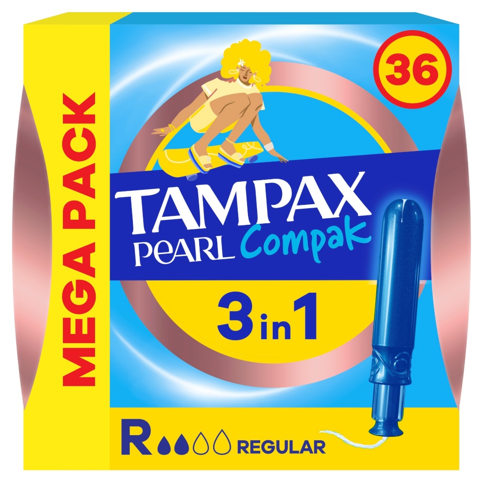 Tampax tampoonid Compak Pearl Regular, 36tk