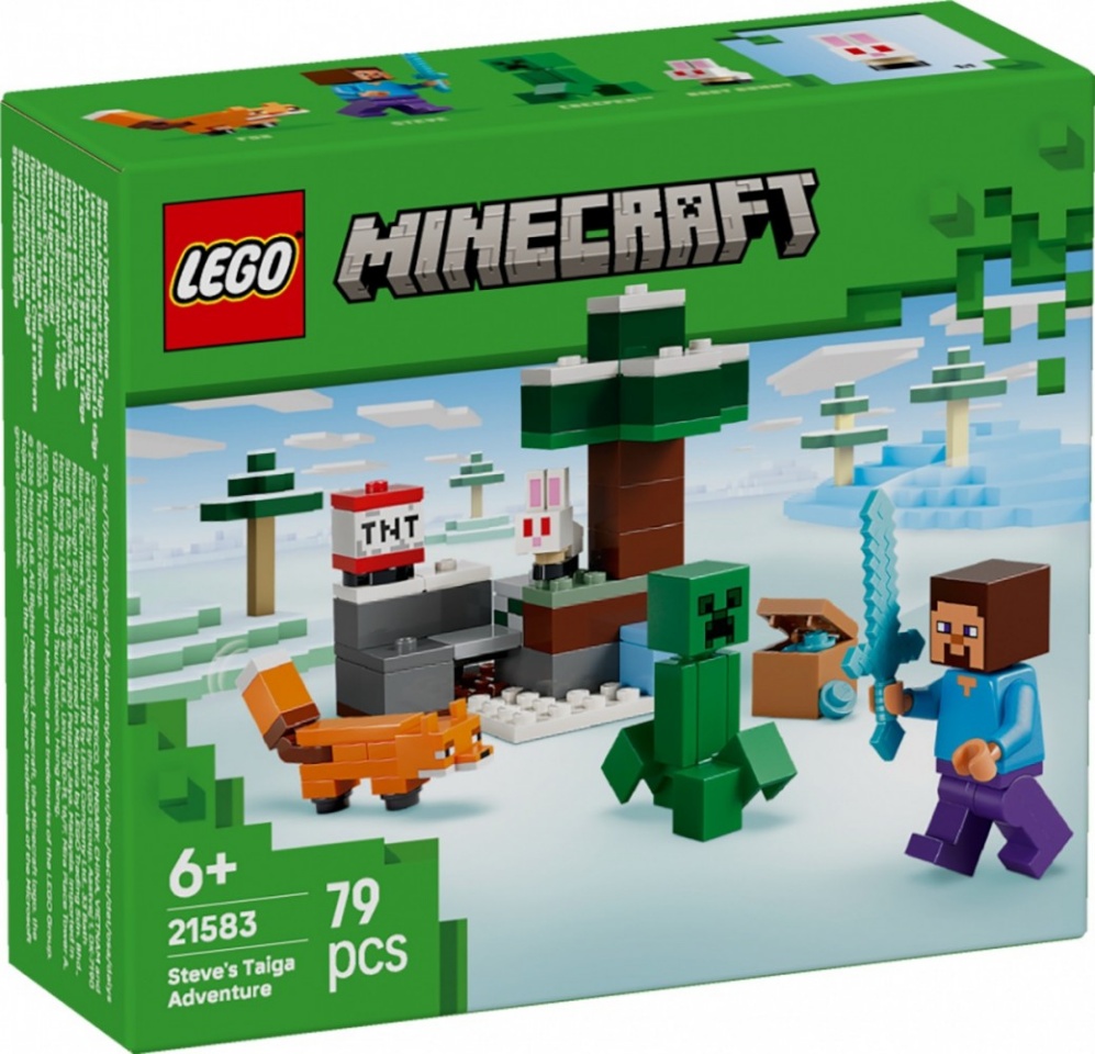 Lego klotsid Blocks Minecraft 21583 Steves Taiga Adventure