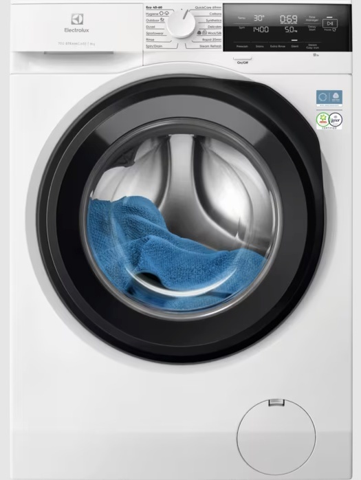 Electrolux pesumasin EW7F3492FE Series 700 SteamCare Washing Machine, 9kg, 1400 p/min, valge